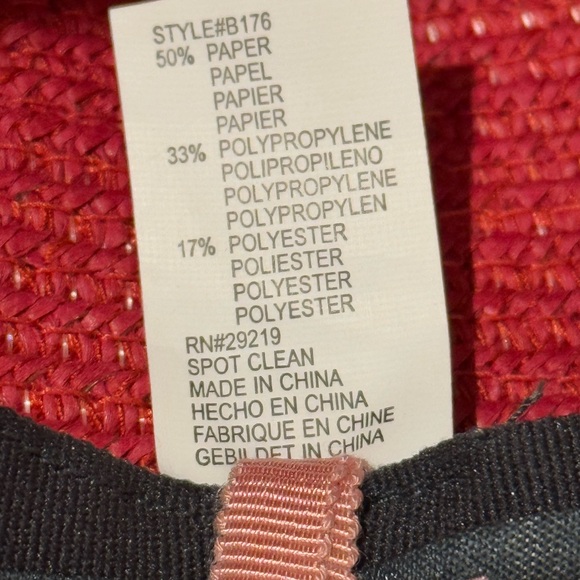 Betmar Gossamer Wide Brim Hat in True Red - Picture 8 of 8